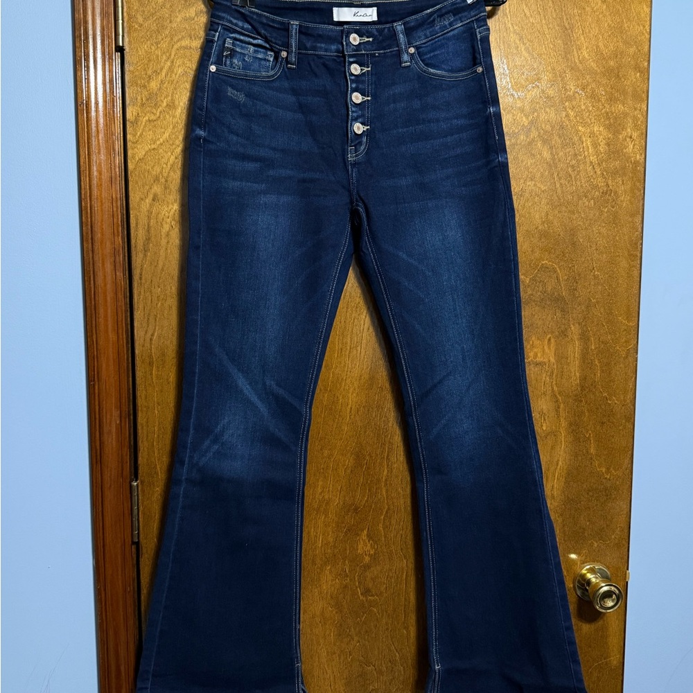 KanCan Dark Blue Flare Jeans